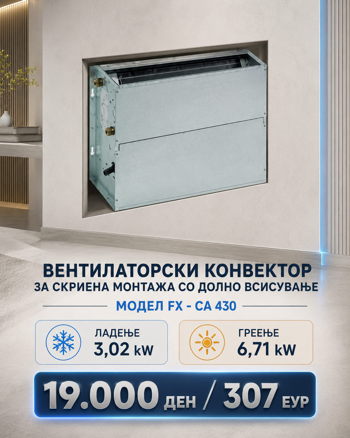 Фенкојлер Action Clima Вградени 13