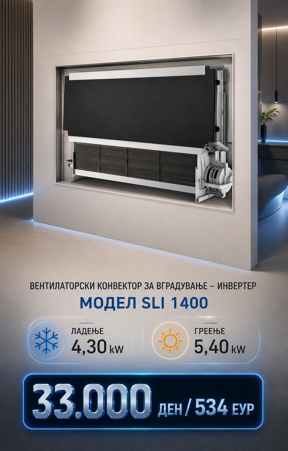 Фенкојлер Olimpia Splendid Вградени 12