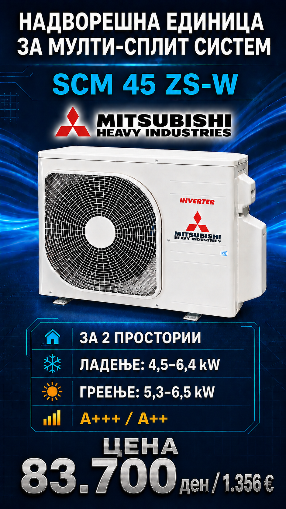 Mitsubishi Heavy Industries — Мулти-сплит систем 10