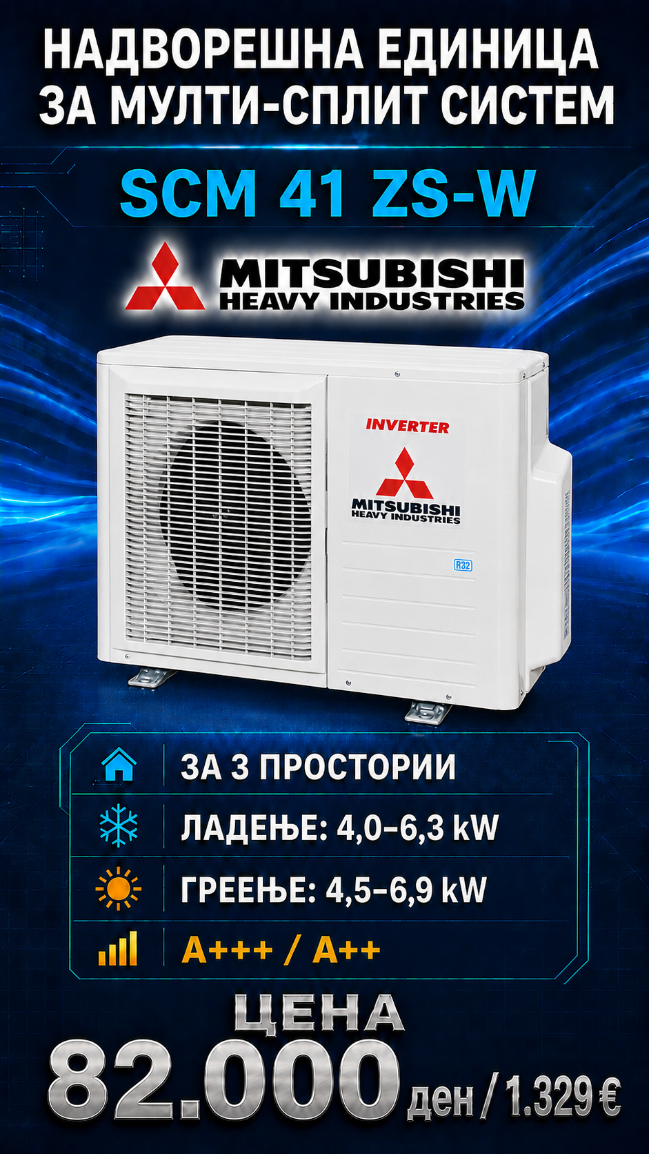 Mitsubishi Heavy Industries — Мулти-сплит систем 11