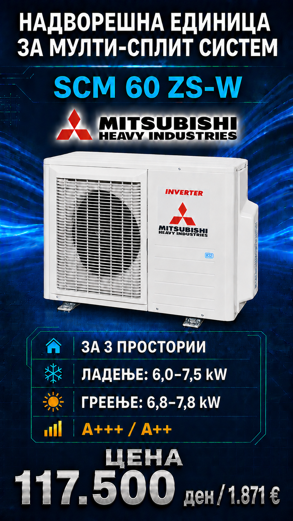 Mitsubishi Heavy Industries — Мулти-сплит систем 29